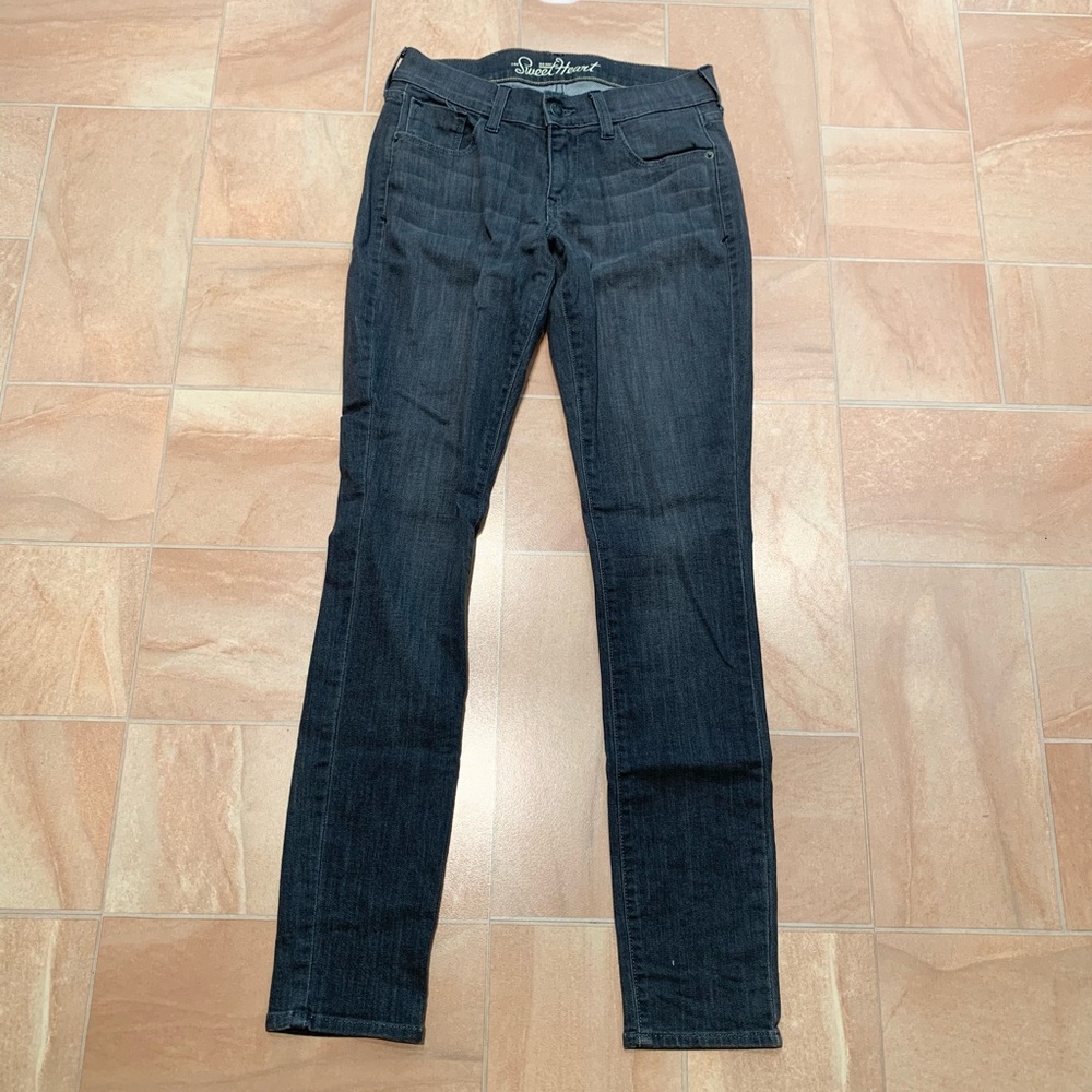 Old Navy Women's "The Sweet Heart" Gray Denim Low Waisted Skinny Jeans